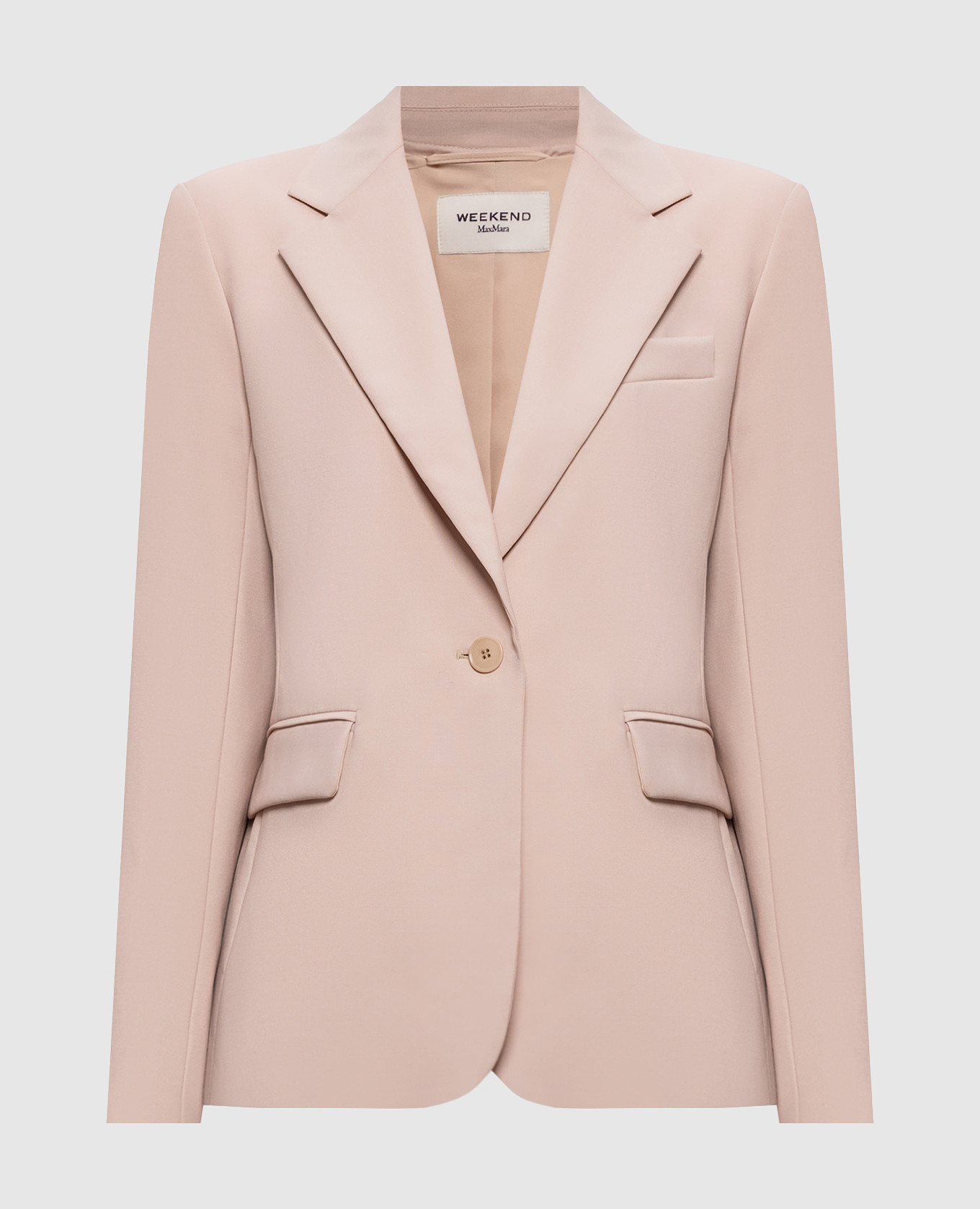 Beige LAMINE wool jacket