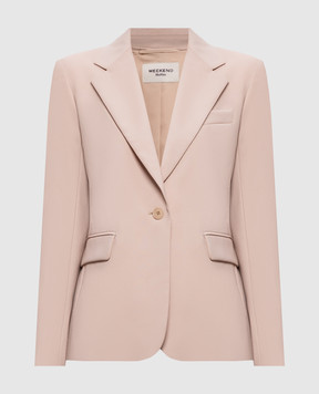 Max Mara Weekend Beige LAMINE wool jacket WKDLAMINE