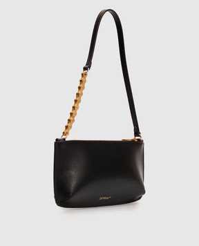 Off-White Black leather Jitney 1.0 bag OWWNN22F26LT01