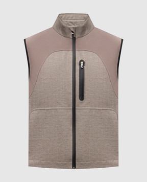 Sease Gray wool vest JV031TN147