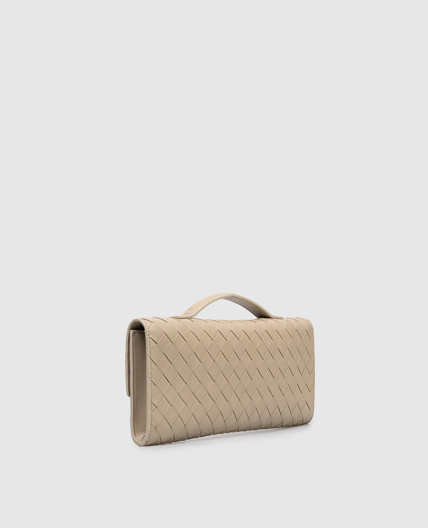 Andiamo beige leather clutch Bottega Veneta 3