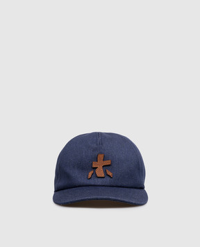Premiata Blue cap with emblem patch BALL30