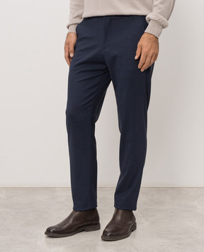 Marco Pescarolo Blue wool pants MANU5416