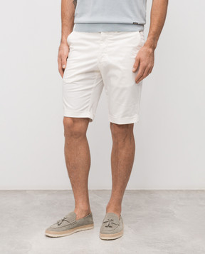 Enrico Mandelli White shorts with lapels 0SHORT5653