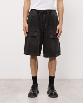 Juun.j Black denim shorts JC6525P6D5