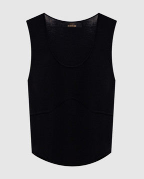 Twinset Black top with logo 261AP3122