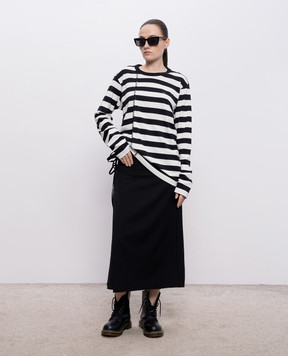 Y`S Yamamoto Striped jumper with monogram YKT73055
