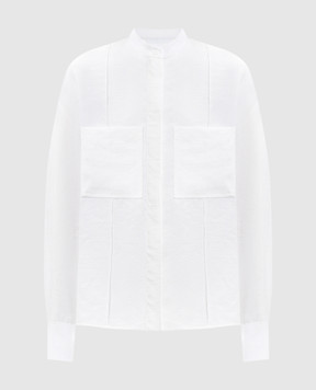 Dondup White shirt with monogram DC493IF0049DXXX