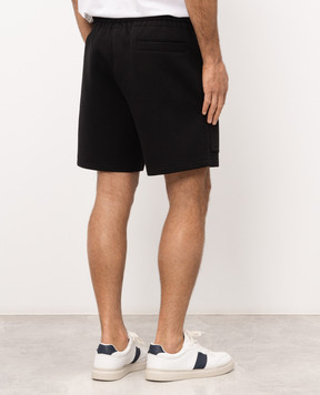 Mackage Elwood black shorts with textured logo ELWOODR