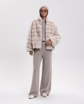 Elpidio Loffredo Beige reversible mink fur coat VIS1594AH