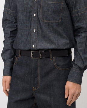 Bally Reversible leather belt with logo MBB02KVT484