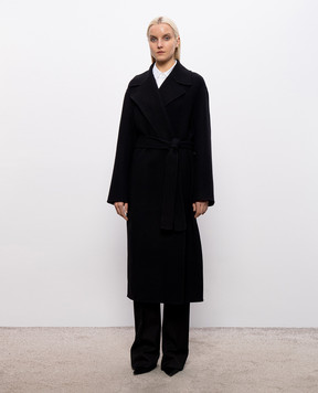 The Row Malika black wool coat 5210W1911