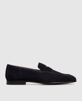 Doucal's Navy blue suede loafers DU2983PANNUF009