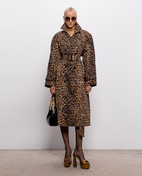 Saint Laurent Leopard print trench coat 870715Y9J02