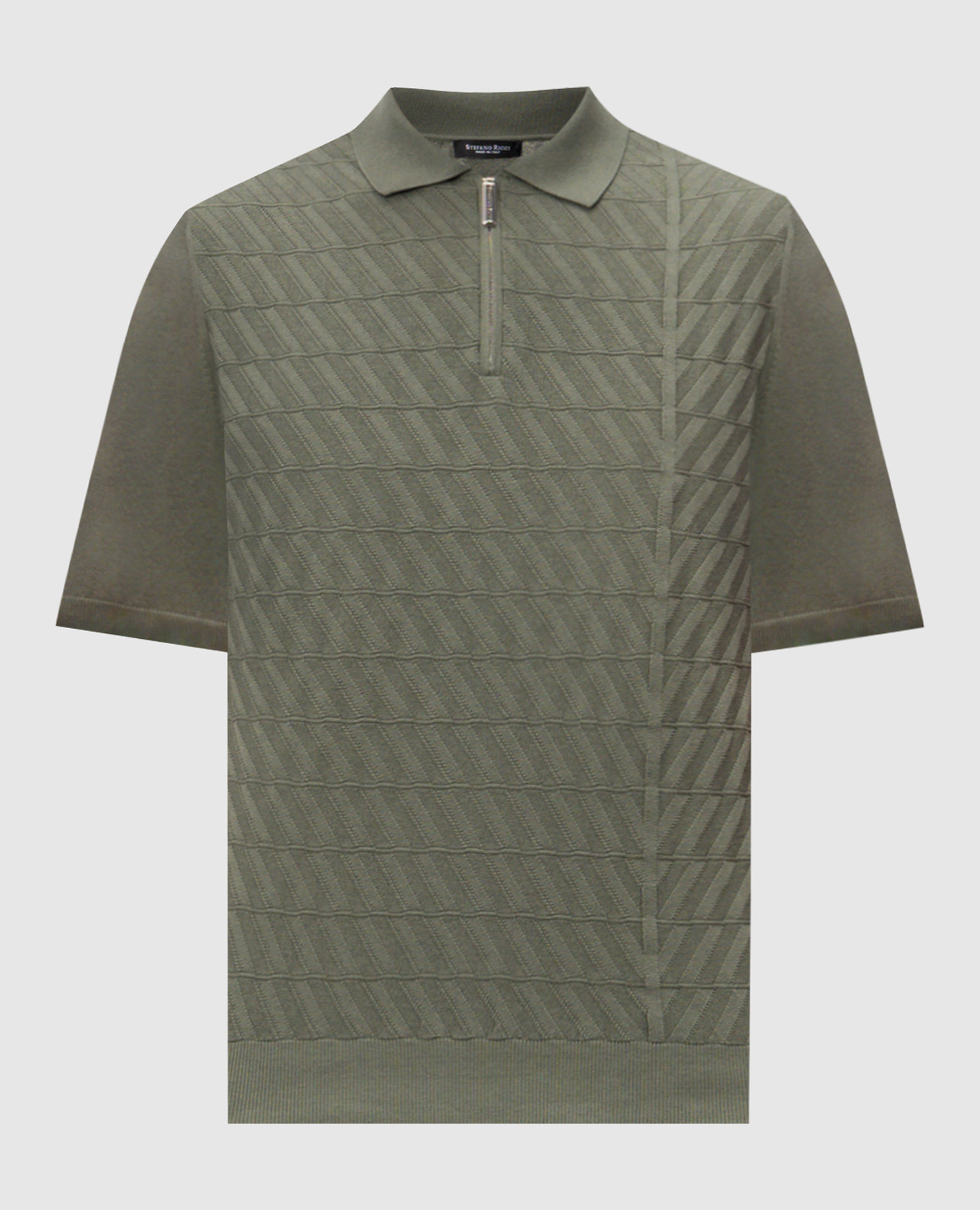 Green polo with pattern