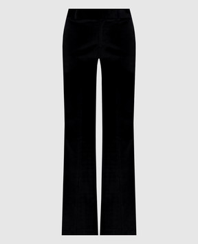 Jacob Lee Black velvet flared pants WWP052AW26VB