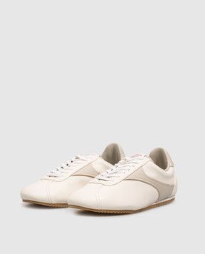 Bottega Veneta White leather Shot sneakers A007CFV6VC0