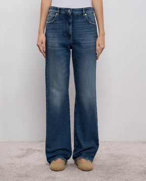 Twinset Blue jeans with a worn effect 252AT2250