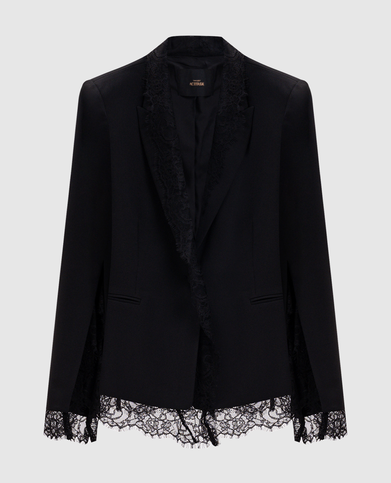 Black jacket with lace Twinset