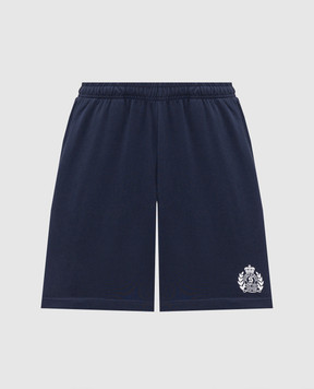 Sporty & Rich NY Crest Blue Shorts SH039710243BL106