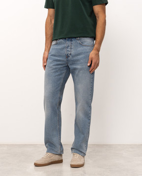 Ami Paris Blue jeans with logo patch HTR001DE0046