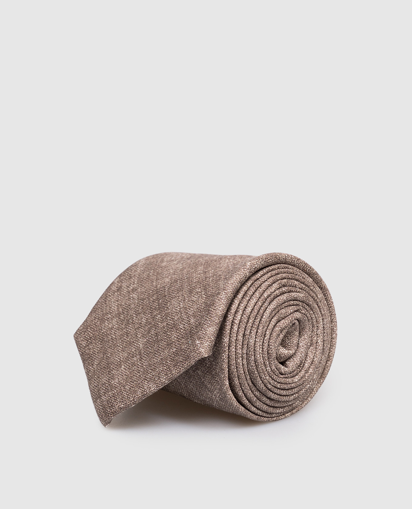 

Brown silk tie Pini Parma