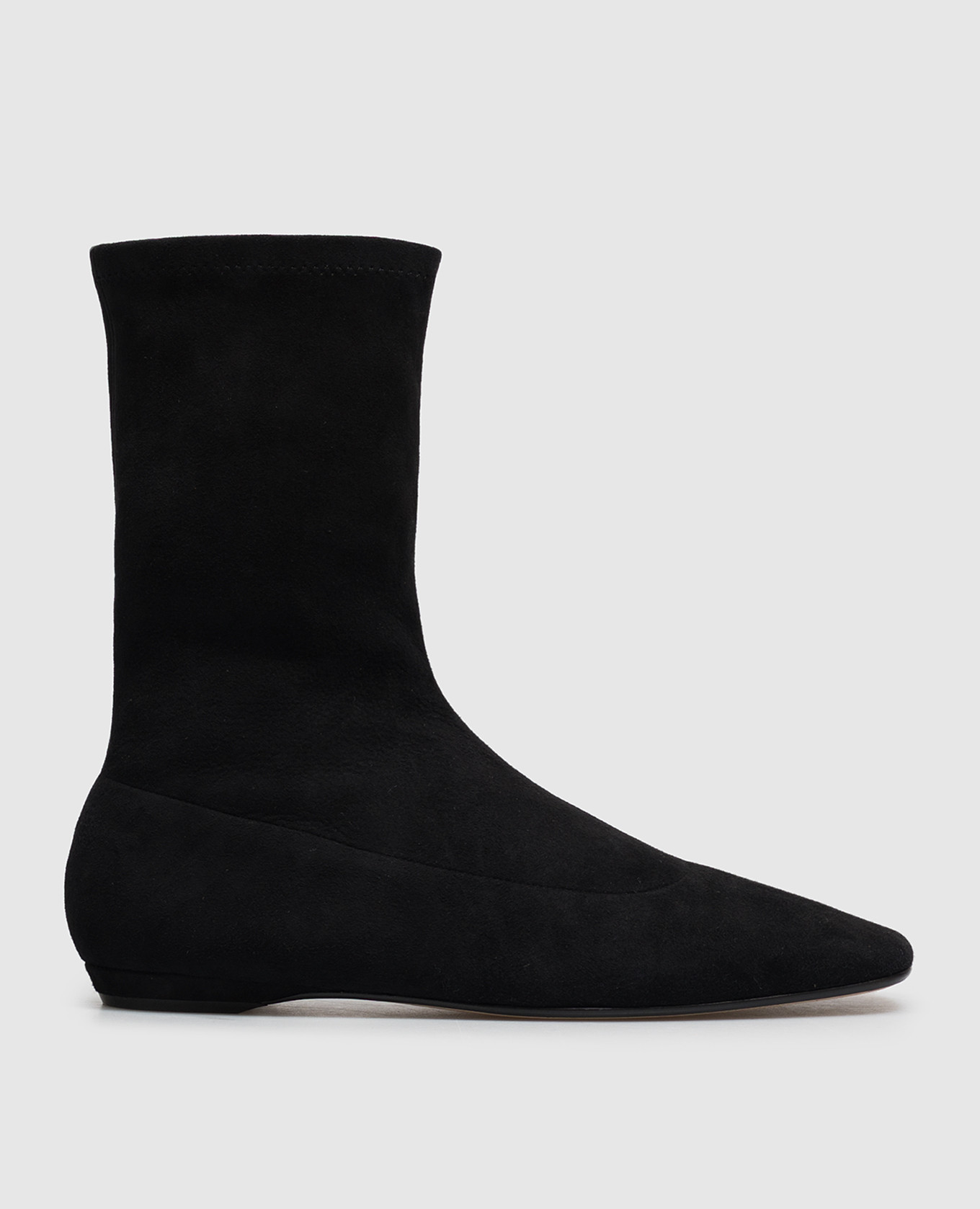 Cindy black suede boots The Row
