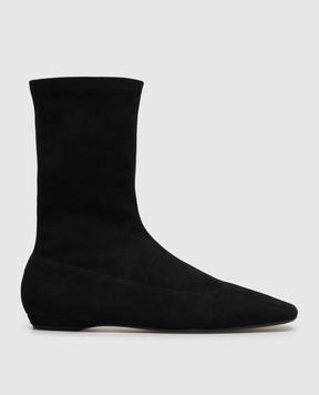 The Row Cindy black suede boots F001058L899