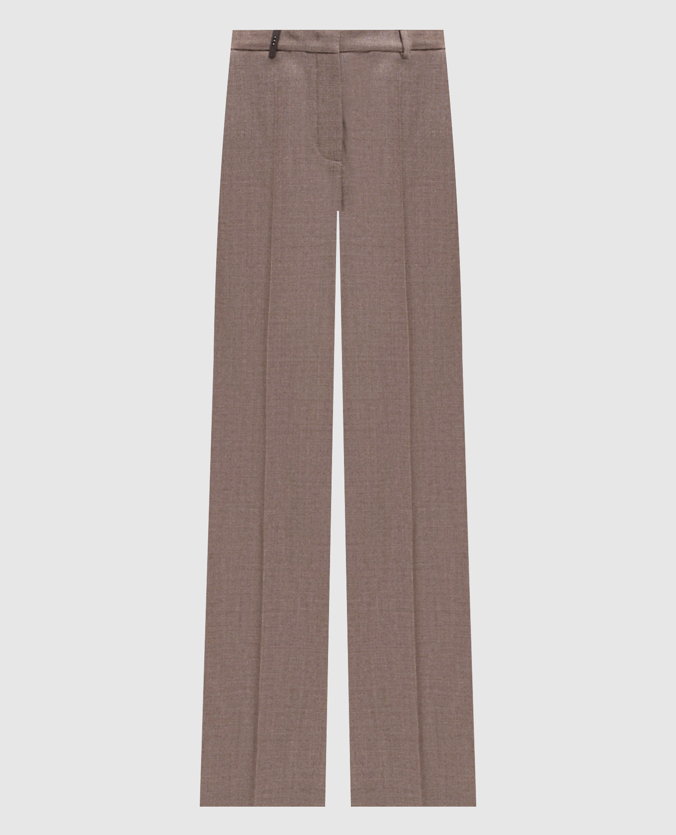 Beige wool pants