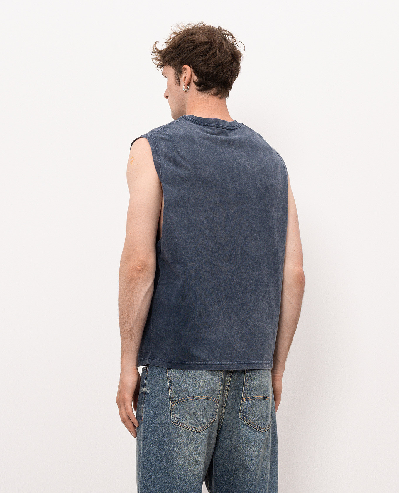 Blue t-shirt with logo print Off-White 3