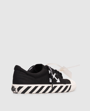 Off-White Black Vulcanized Undercut Sneakers OMIA2APC99FAB001