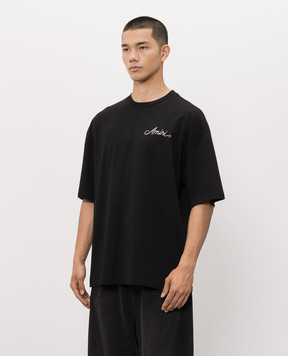 AMIRI MA QUAD CHECKERBOARD black T-shirt AMTOJR1172