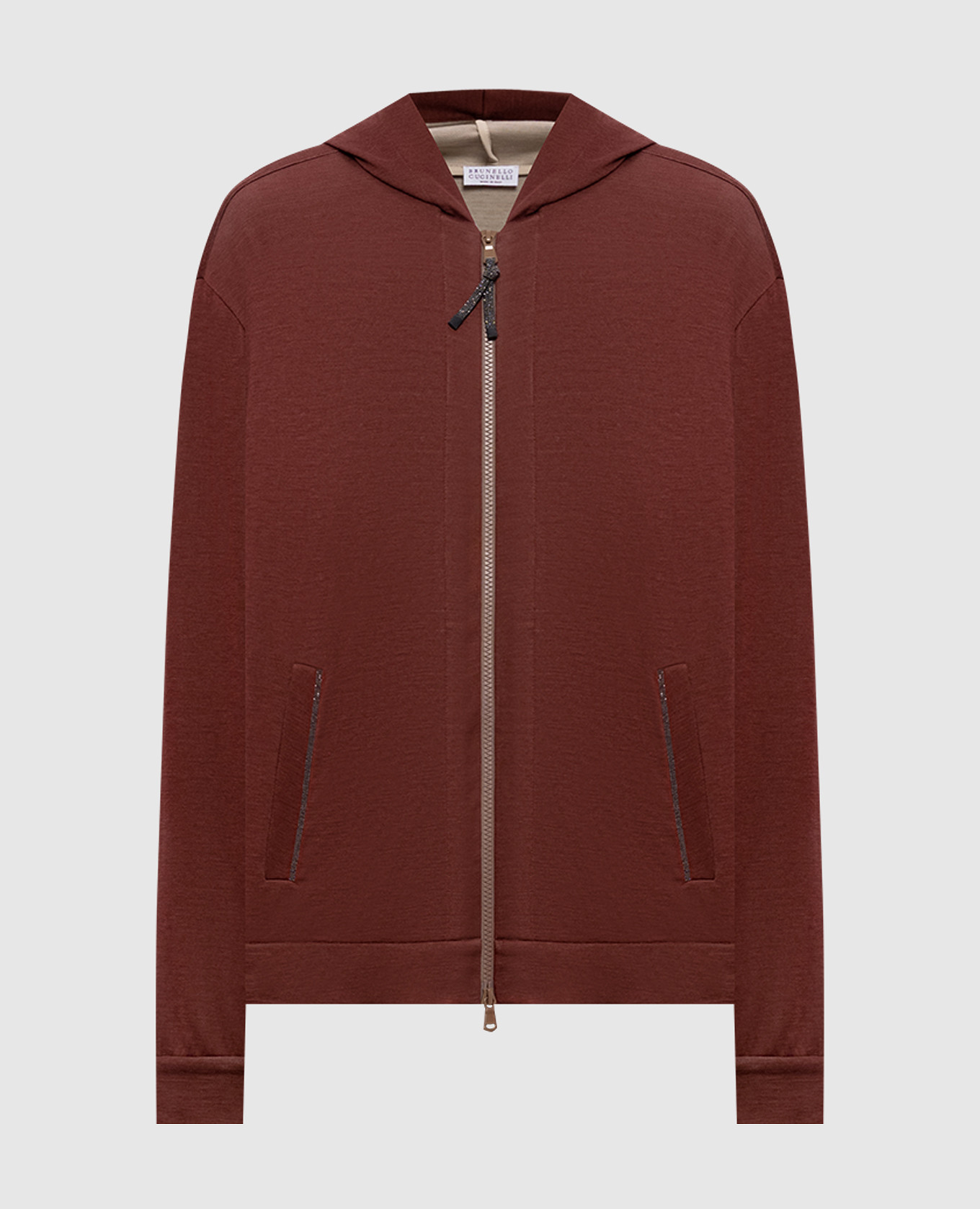 Brown sports jacket with silk