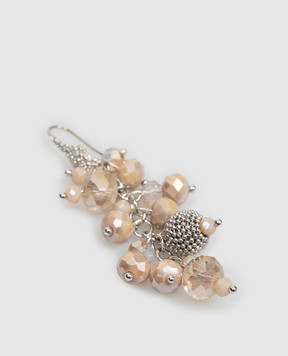 Peserico Beige earrings with beads E35547C0CC976