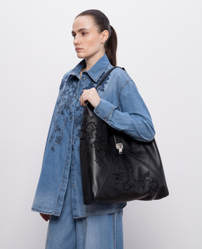 Ermanno Scervino Black leather Clio bag D483S305RFYK