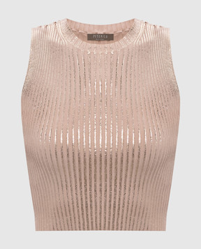 Peserico Beige ribbed top E98117F1809209