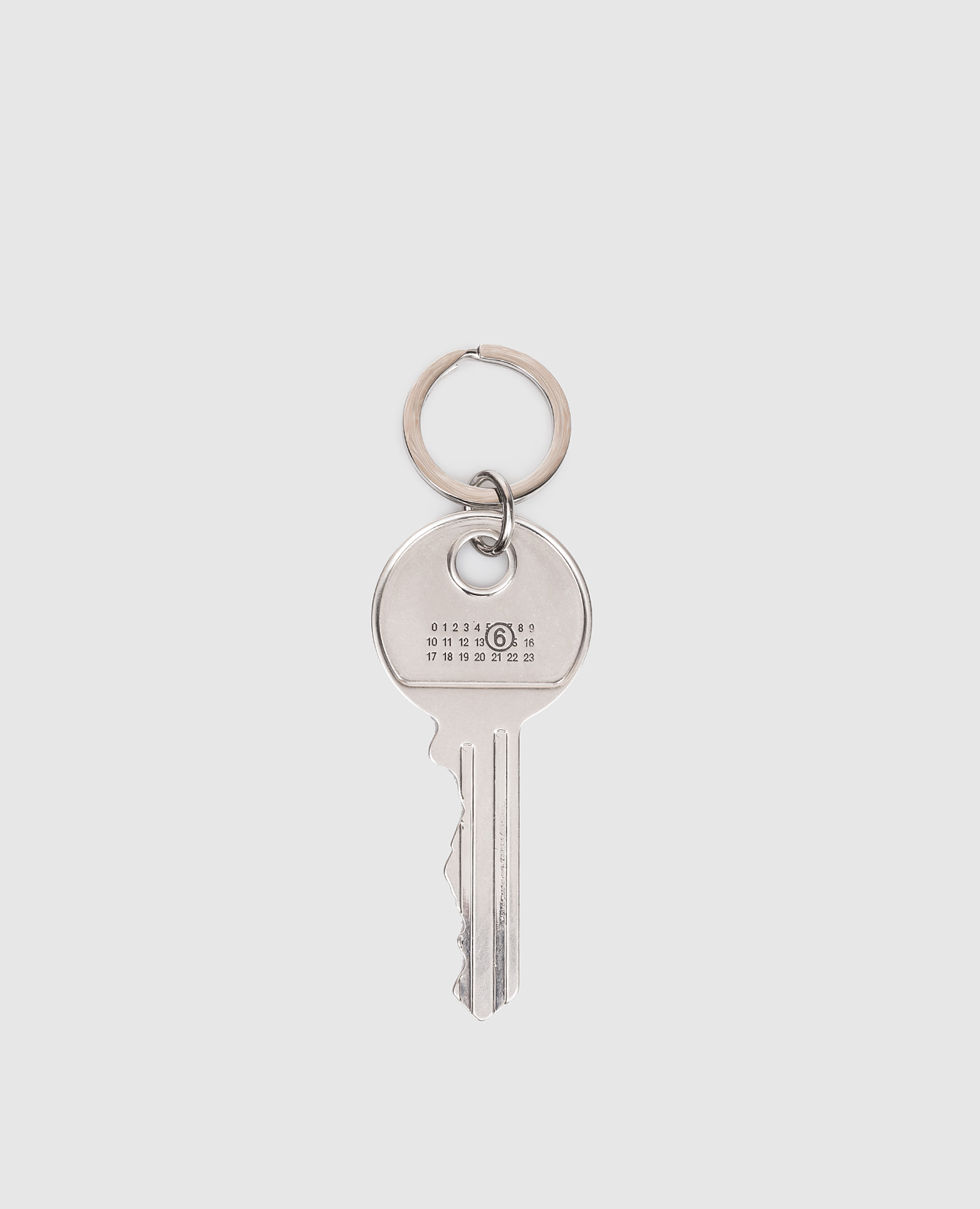 

Silver key ring with emblem Maison Margiela MM6