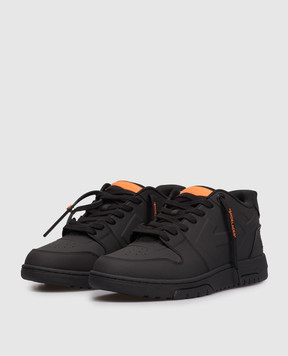 Off-White Out Of Office Molded Black Sneakers OMIA189S26MAT001
